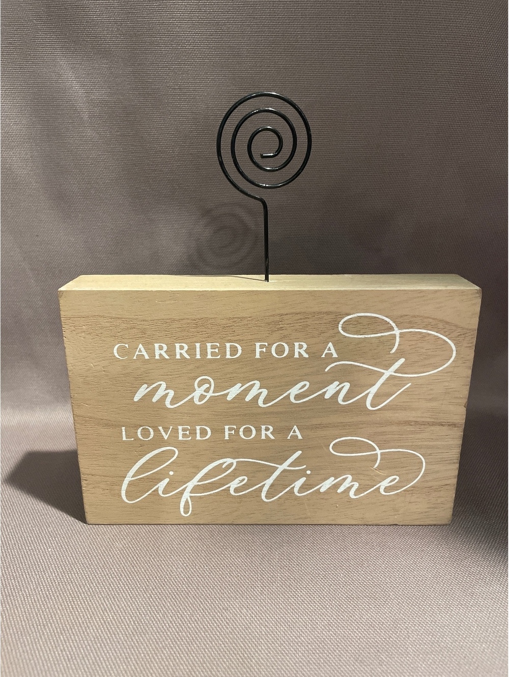 Carried For A Moment Loved For A Lifetime Memorial Ultrasound Photo Holder